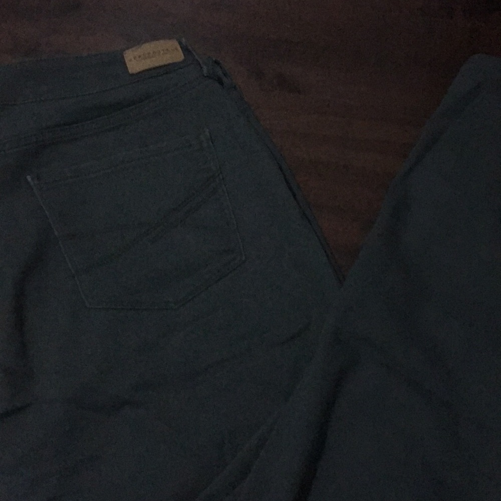Green highwaisted ankle jegging